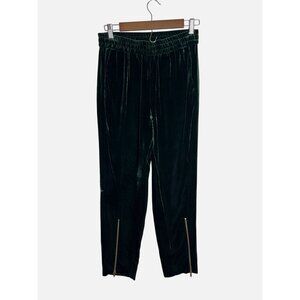 Sandro Green Velvet Jogger Pants  Size 2